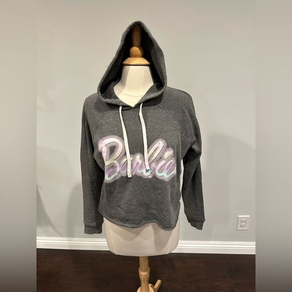 NWT Barbie Grey Women’s Hoodie Sweater size Medium by Grayson Threads - Picture 1 of 9
